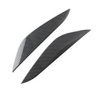 Garniture sourcil phare Pour Tesla Pour Model 3 2016-2021 Phares Voiture Phares Avant Collant Sourcils Décoration Des Paupières Accessoires Garniture(Fibre de carbone noir)