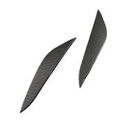 Garniture Sourcil Phare Pour Tesla Pour Modèle 3 2017-2023 ABS Brillant Aspect Carbone Phare Voiture Sourcil Paupière Couverture Garniture Autocollants Kits Carrosserie Sourcil Phare Voiture(Carbon Lo