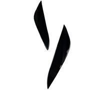 Garniture Sourcil Phare Pour Tesla Pour Modèle 3 2017-2023 ABS Brillant Aspect Carbone Phare Voiture Sourcil Paupière Couverture Garniture Autocollants Kits Carrosserie Sourcil Phare Voiture(Gloss Bla