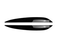 Garniture sourcil phare Pour VW Pour Touareg 2010 2011 2012 2013-2018 Couvercle Phare Moulure Sourcils Autocollant Phare Frontal Accessoires De Voiture(Noir brillant)