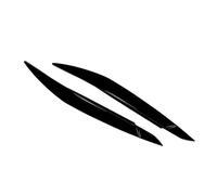 Garniture sourcil phare Pour X6 E71 2007 2008 2009 2010 2011 2012 2013 2014 Phares Voiture Sourcils Paupières Moulures Couverture(Noir brillant)