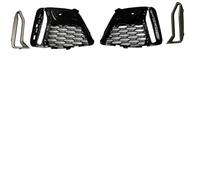 Garniture spoile Couvercle de gril léger, cadre d'admission d'air latéral, garniture de calandre adaptée à la Bmw série 3 M340i 330I 2019 - 2022 garniture d'aile latérale de voiture(Black Gray)