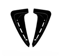 Garniture spoile Couvercle de ventilation de voiture, 2 pièces, panneau de garniture, ailes de calandre avant adaptées pour X5 F15 2014 - 2018 garniture d'aile latérale de voiture(Black)
