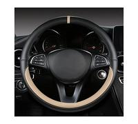 Garniture Volant Voiture pour Renault pour Captur pour Duster pour Megane 2/3 pour Clio pour Logan pour Laguna 2 Housse De Volant De Voiture en Cuir PU Couvercle Bouton Volant (Couleur : Beige O SHAP