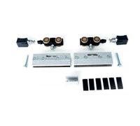 Garniture Xperta pour porte en verre 100 kg avec pinces à verre - 2 softclose ARGENTA