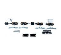 Garniture Xperta symétrique pour porte coulissante bois 100 kg ARGENTA