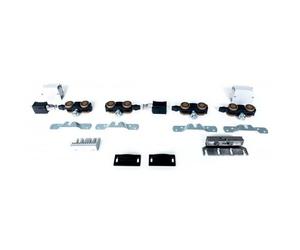 Garniture Xperta symétrique pour porte coulissante bois 100 kg ARGENTA