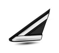 Garnitures de Pilier d'aile Avant Gauche et Droite, moulures d'angle de rétroviseur, Chrome Noir, compatibles avec Fusion 2013, 2014, 2015, 2016, 2017 et 2018.(1pc Left)