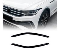 Garnitures de sourcils de phare avant pour VW Tiguan MK2.5 2021-2023 Noir
