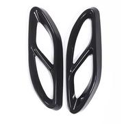 Garnitures D'embout Tuyau 2 Pièces - Cache-pot D'échappement Arrière - Autocollant De Finition Compatible Avec Benz Pour GLC X253 2016 2017 2018 2019(Black)