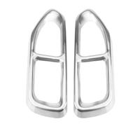 Garnitures D'embout Tuyau Cache De Sortie D'échappement Arrière Pour Voiture - Accessoires Extérieurs Décoratifs Compatible Avec Série 7 Pour G11 G12 2016 2017 2018(Silver)