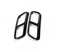 Garnitures D'embout Tuyau Cache De Sortie D'échappement Double Arrière Pour Voiture, Accessoire Automobile Compatible Avec Benz Pour Classe GL X166 2013 2014 2015(Black)