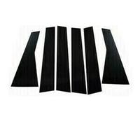 Garnitures extérieures Compatible avec BMW pour Série 1 E81/E82/E87/E88 Hatchback 2004 2005 2006 2007 2008-2013 6 Pièces Autocollants De Garniture De Montant De Fenêtre De Porte De Voiture