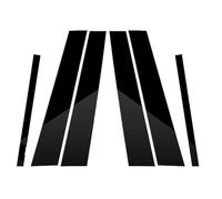 Garnitures extérieures Compatible avec BMW pour Série 1 F20 2012-2019 6 Pièces De Garnitures De Porte De Montant De Fenêtre De Voiture Autocollants Couverture De Décalcomanie Noire