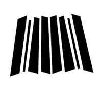 Garnitures extérieures Compatible avec BMW pour X5 E70 2007, 2008, 2009, 2010, 2011, 2012, 2013 Garniture De Portière Et De Vitre Noire, Autocollante, pour Montants De Porte