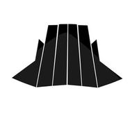 Garnitures extérieures Compatible avec Hyundai pour IX35 pour Tucson 2010, 2011, 2012, 2013, 2014, 2015 Garnitures De Montants De Porte, Autocollants Et Couvre-fenêtres Noir Brillant