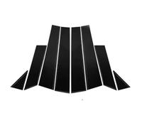 Garnitures extérieures Compatible avec Nissan pour Murano Z51 MK2 2e 2009-2014 8 Pièces Garniture De Fenêtre Couverture BC Pilier Colonne Centrale Autocollants Film Accessoires De Voiture