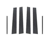 Garnitures extérieures Compatible avec Toyota pour Avalon 2005 2006-2012 6 Pièces Garnitures De Pilier De Fenêtre De Porte De Voiture Autocollants Décoratifs Accessoires Automobiles(Carbon Fiber)