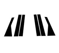 Garnitures Pilier Fenêtre Compatible Avec Mazda Pour CX-7 Pièces Détachées CX7 CX 7 ER 2006-2012 Garnitures Fenêtre Argent Carbone, Autocollants Décoratifs Pour Montants B C Accessoires De Voiture