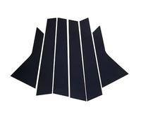Garnitures Pilier Fenêtre Compatible Avec Nissan Pour Qashqai J10 2008-2013 6 Pièces Rétroviseur De Voiture Colonne Centrale PC Garniture Fenêtre BC Pilier Bande Autocollants Accessoires AUTO