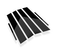 Garnitures Pilier Fenêtre Compatible Avec Porsche Pour Cayenne 2018-2024 Pour Coupé 18-24 Autocollants Extérieurs Imperméables Vinyle Pour Montants Porte Fenêtres(Black)