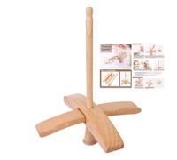 Garnspindel - Classiques pour roues rotatives, mandrin en bois pivoté manuellement | Outil artisanal de haute qualité pour tissage de crochet à tricoter, Tess