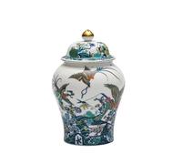 GAROEN Organisateurs et rangements de thé Pot à thé Chinois rétro général Pot à thé scellé en céramique Pot de Rangement Thé Noir Pot à thé Blanc (A)