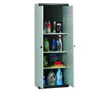 Garofalo - Scik Basic Recycled - Armoire haute en résine (PVC) 2 portes - Gris
