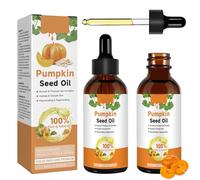 GAROMIA Pumpkin Seed Oil For Hair 2 Lot de flacons d'huile de graines de citrouille pour la croissance des cheveux 100% pure huile de massage bio pour la réparation des cheveux abîmés (Oil-2)