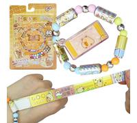 GAROMIA Sticky rolls Capybara Bracelets avec autocollants 80 autocollants par bracelet Kit de bricolage Petit cadeau d'anniversaire d'enfant Kit de bricolage Cadeau pour enfants pour filles