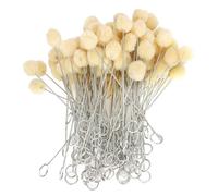 Garosa 100Pcs Pinceaux à Bille en Laine pour Teinture du Cuir, Outil de Teinture en Cuir Dye Dauber Teinture Brosse applicateur pour projets d'artisanat de Bricolage