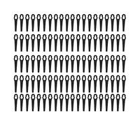 Garosa 100pcs Plateaux en Plastique, Les Outils de Coupe de Tondeuse de Tondeuse de Pelouse Remplacer avec des Bords Brillants pour Le Travail de Jardinage à élagage Manuel (Black)