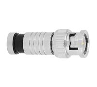 Garosa 10Pcs Connecteur de Compression Mâle BNC à Tête Sans Soudure Adaptateur Coaxial Q9 Haute Fréquence Étanche à l'Humidité Pour Systèmes de Vidéosurveillance RG59