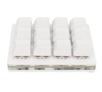 Garosa 12 Key Keypad à Un Clavier de Jeu Mécanique à Main, Conception Ergonomique à Un Clavier à Main Simple Insertion ABS CEYPAD LED Blanc, Siège d'essieu d'échange Chaud, clé Complète