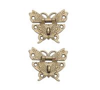 Garosa 2 Loquets de Serrure Rétro Vintage, Loquet de Boîte d'armoire, Serrure en Alliage de Zinc Bronze, Matériel Décoratif pour Boîtes à Bijoux en Bois