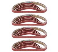 Garosa 20 Pcs Papier Abrasif Courroie Courroie Abrasive Machine Ponçage Bande Abrasive Spécial Métal Polissage Et Ébavurage Outil De Remplacement pour Ponceuse 330x10mm (240)