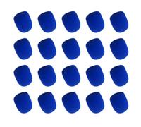 Garosa 20 Pièces Housse en Mousse de Microphone à Réduction de Bruit pour Micro Lavalier, Filtre Anti-pop de qualité Sonore Améliorée pour une Utilisation en Extérieur, Noir, 2x1.7x1.7cm (BLUE)
