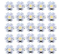Garosa 25Pcs LED Perles De Lampe 5V Puces 200LM 1W Haute Puissance SMD Lampe Puce Ampoule pour Home Studio Exposition Foodlight/Spot Ampoule Remplacement(Lumière Naturelle