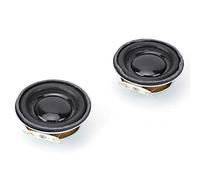 Garosa 2Pcs 3w 4Ω Haut-Parleur Audio Stéréo Enceintes de Remplacement 4cm De Corne pour Mini Amplificateur à Aimant Intérieur Rond en Métal Electronics Accessories
