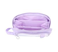 Garosa 3 Compartiments Sac à Enclos, étudiants de Grande capacité Organisateur de Stockage de Voyage en Forme de Coque Portable, Violet, Portable avec du Matériau en PVC pour Un Usage