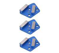 Garosa 3 Pièces Chaussures de Meulage Diamantées Trapézoïdales, 2 Dents, Bloc de Meulage de Sol en Béton Agressif, Adaptées à Toutes les Meuleuses de Béton et à la Préparation du Sol