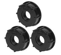 Garosa 3 Pièces Connecteurs de Réservoir IBC Raccords Filetés en Plastique Adaptateurs de Vidange de Tuyau à Filetage Grossier ABS avec Joints Intégrés pour Réservoirs IBC Barils de (G3/4)