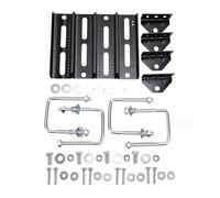 Garosa 4 PCS 10 Pouces Supports de Couchette de Remorque de Bateau Kit de Support de Couchette Supérieur Pivotant Réglable en Fonte Robuste avec Boulons en U pour les Mises à Niveau de