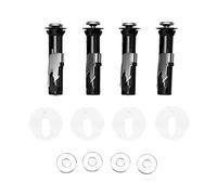 Garosa 4 Sets M5×60 Toilet Seat Bolt Kit, ABS Carbon Steel | Structure à Verrouillage par Boucle, Composants Réglables, Empêche le Desserrage et le Déplacement pour L'installation de