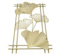 Garosa 45x25cm Feuille d'or Décoration Murale Or Lumière De Luxe Tenture Ginkgo Stéréo Tenture Maison Fond Mur Fer Art Décoration