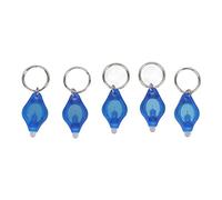Garosa 5 PCS Mini LED Porte-clés Lampe De Poche Portable Porte-clés Lampe De Poche Doigt Lampe Ultra Lumineux pour Bijoux Détection Parties Acclamations Nouveauté Jouets (Lumière