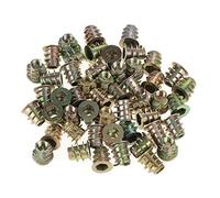 Garosa 50pcs m5 * 10mm en Alliage de Zinc Meubles tête hexagonale vis écrou écrou Insert inséré pour Le connecteur de Meubles en Bois Attache