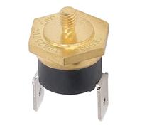 Garosa 5pcs KSD301 Thermostat Copper Temper Température Commutateur Bimétal Normalement fermé M4 Snap Disc 250V 10A avec Température D'action Fixe pour les Appareils électriques (110℃)