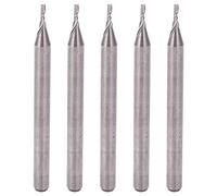 Garosa 5pcs Tungsten Steel Spiral Router Bit Scarpage en Bois CNC MISTEUR 3,175 X 1 X 3 Mm pour la Sculpture en Bois et la Gravure CNC