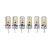 Garosa 6 Pièces 5W 500LM GY6.35 Ampoules LED avec 72LEDs 360 Degrés éclairage Dissipateur de Chaleur pour les Lampes de Lustre de Paysage de Plafond à la Maison(Blanc chaud)